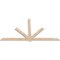 Ekena Millwork Kennewick Smooth Timber Gable Bracket, Douglas Fir, 108"W x 58"H x 1 1/2"D x 5 1/2"F, 13/12 Pitch GBW108X58X0206KEN00SDF - alternate 2